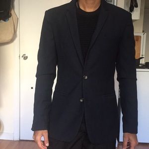 Used shades of grey by Micah Cohen navy blazer